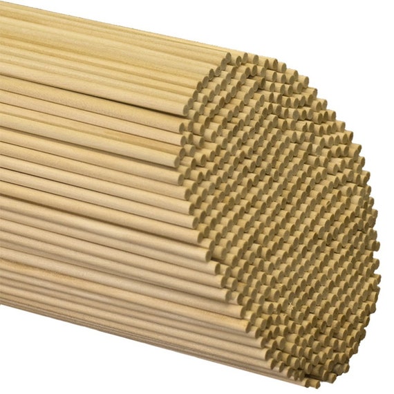 Wooden Dowel Rods 3/16 X 12 Mini Pennant Sticks / Rods 