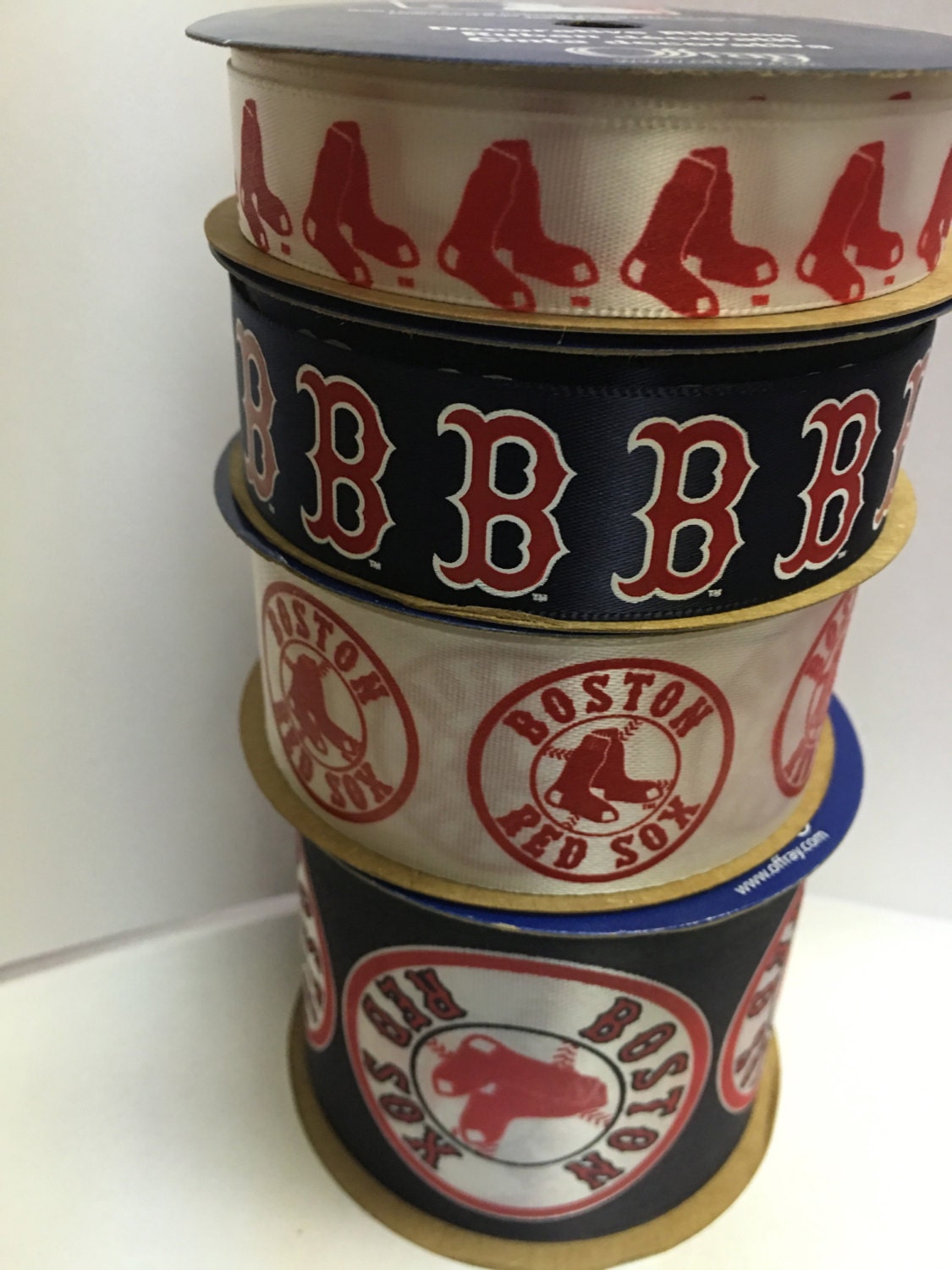 Offray Licensed MLB Boston Red Sox Ribbon 13 Yards Licensed Etsy