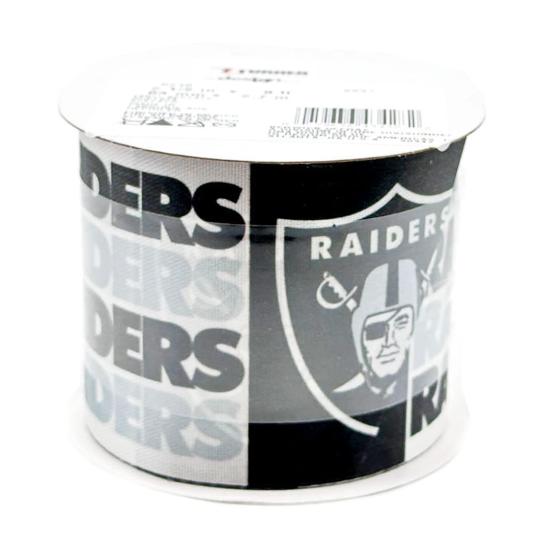 2.5 NFL Oakland / Vegas Raiders Ribbon, Licensed NFL Offray Ribbon Etsy
