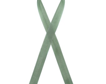 Metal Green 087 Seam Binding 2.0 Rayon Ribbon -  1/2"