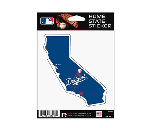 Polo Ralph Lauren Los Angeles Adesivo Vinile Los Angeles Dodgers Con Palma - Decalcomania Per Auto, Laptop, Finestre Sticker Vinile Auto Dodgers - Foto 5