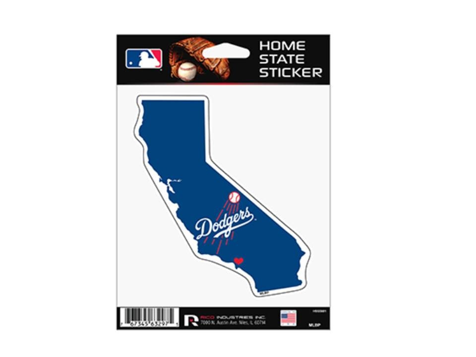 16x16cm Love I Love La Dodgers Baseball Originality Vinyl Decal