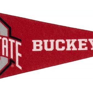 Ohio State Buckeyes Felt Mini Pennants, 4" x 9", Licensed by Sewing Concepts