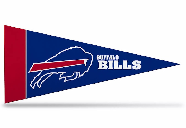Buffalo Bills NFL Felt Mini Pennants 4 X 9 Etsy