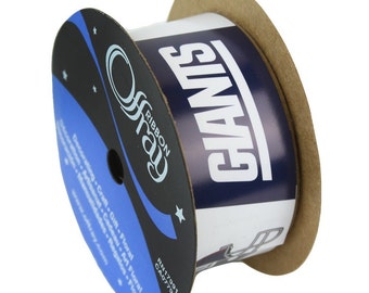Cinta de los New York Giants de la NFL, 1-5/16", 12 pies, con licencia de Offray