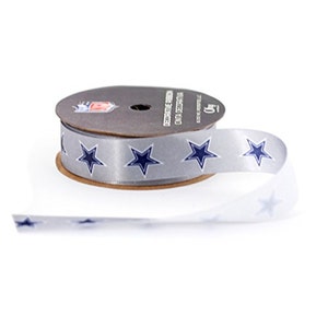 Cinta de 7/8" de los Dallas Cowboys de la NFL, carrete de 9 pies, con licencia de Offray