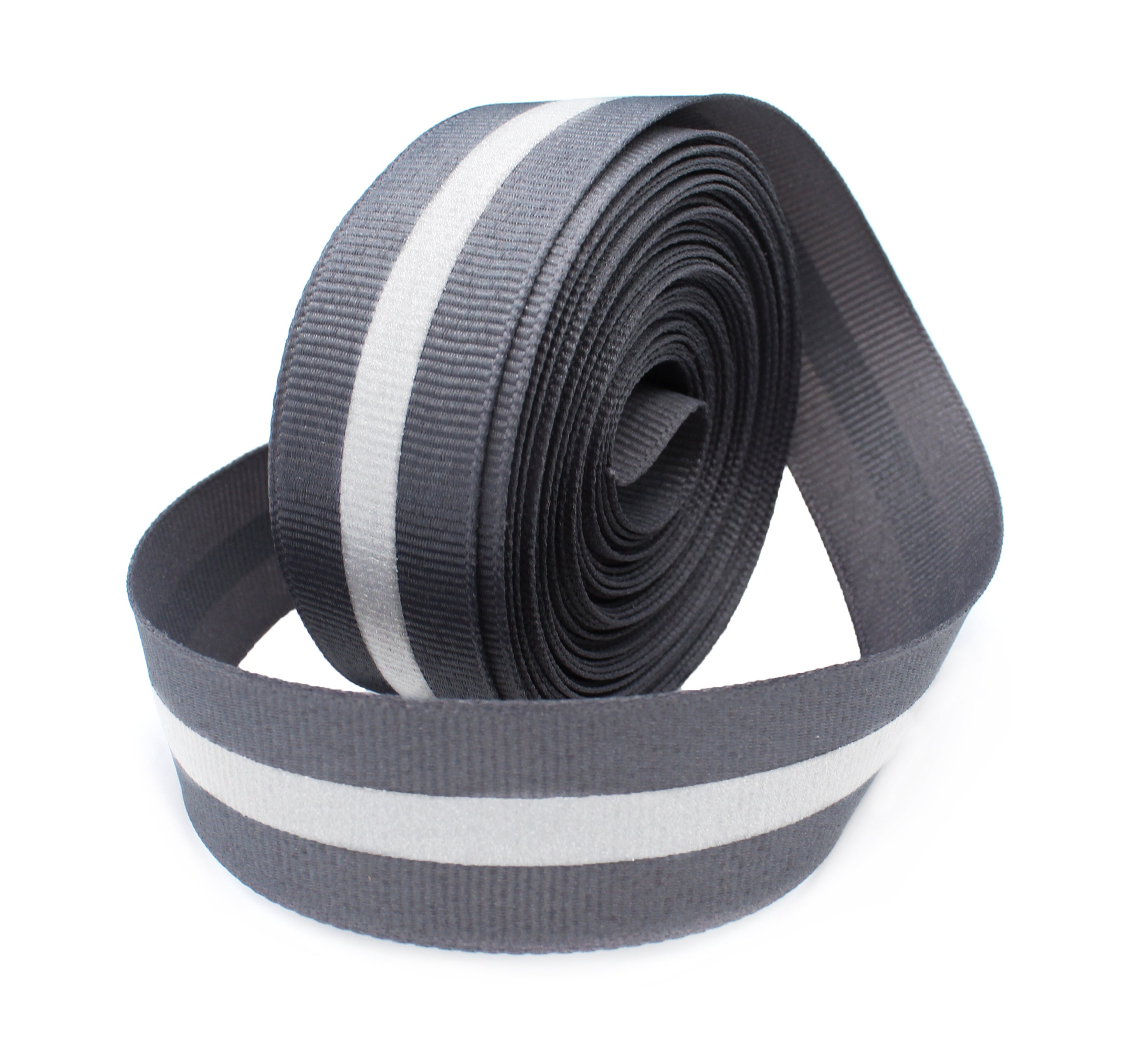 GREY Reflective Glo Grosgrain Ribbon Silver Reflective - Etsy Ireland