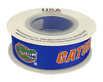 7/8 Florida Gators satijn decoratief lint, gelicentieerd door VS gelicentieerde strikken - officieel gelicentieerd - 5 meter (16 voet)