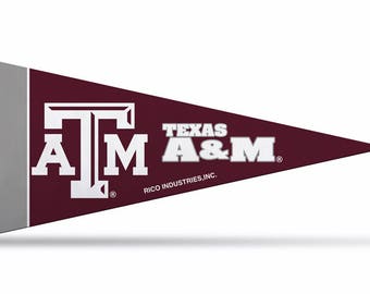 Texas A&M Aggies Licensed Felt Mini Pennants, 4&quot; x 9&quot; - Licensed by Rico