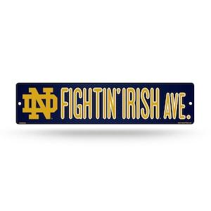 Notre Dame Plastic Street Sign - Licensed By Rico