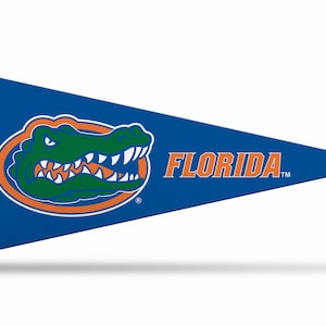 Mini gagliardetti in feltro con licenza dell'Università della Florida Gators, 4" x 9" - Concesso in licenza da Rico