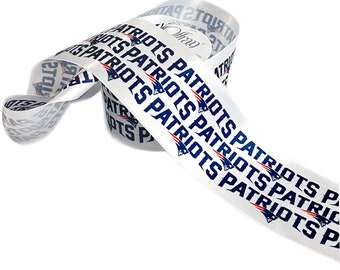 Fita NFL New England Patriots de 2,5 pol., Fita Offray licenciada