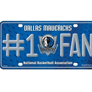Dallas Maverick NBA #1 Fan Metalowa tablica rejestracyjna - Licencja Rico