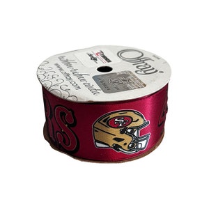 1.5&quot; NFL San Francisco 49ers Ribbon, Licensed Offray Ribbon