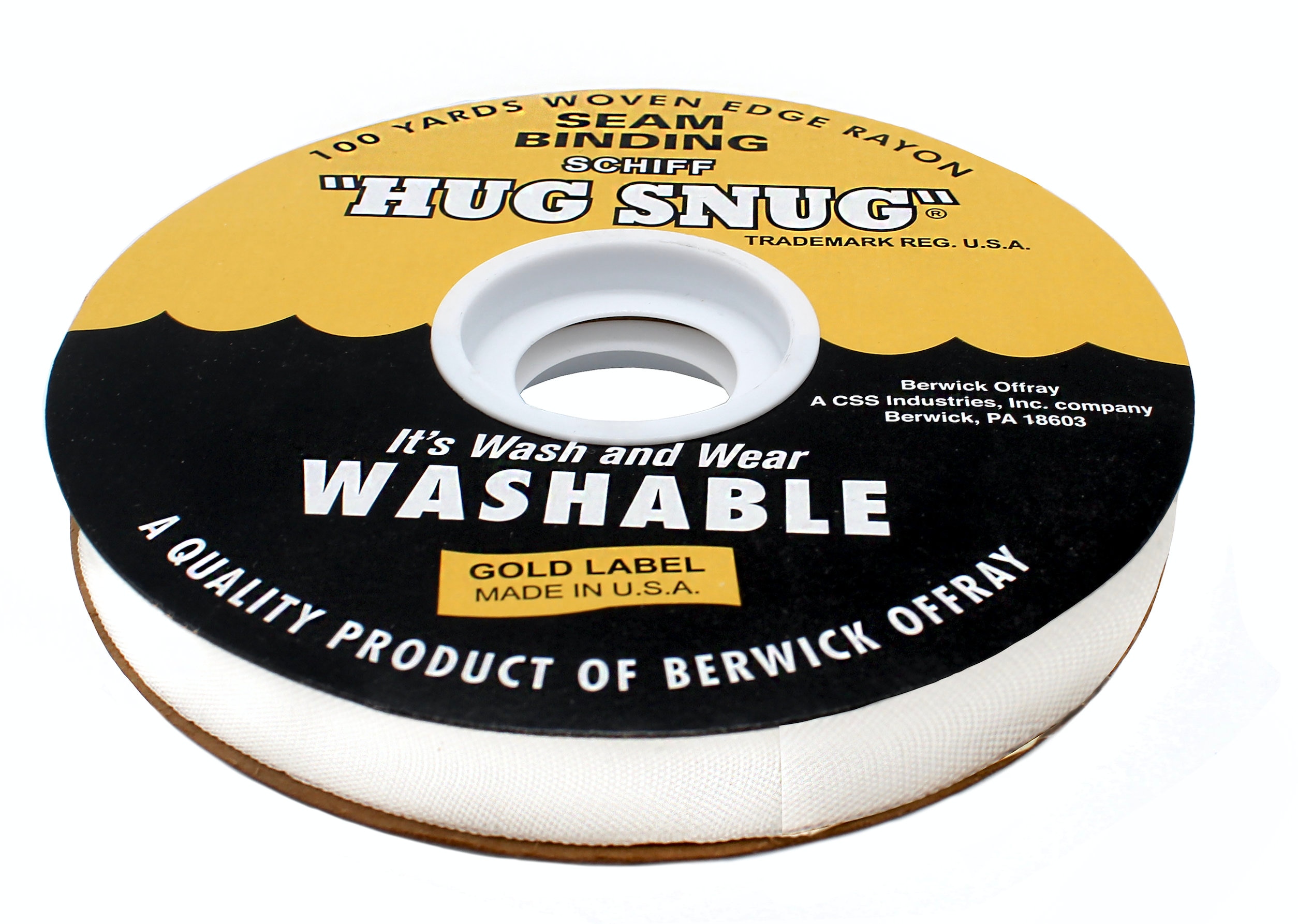 BIG SALE HUG SNUG 10-100 YD Rolls X 1/2" Woven Edge Seam Binding Rayon FREE SHP BIG SALE HUG SNUG 10-100 YD Rolls X 1/2" Woven Edge Seam Binding Rayon FREE SHP