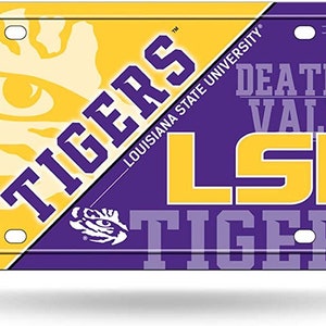 LSU NCAA Metall Nummernschild