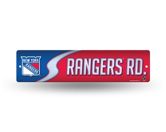 Plastic straatnaambord New York Rangers NHL