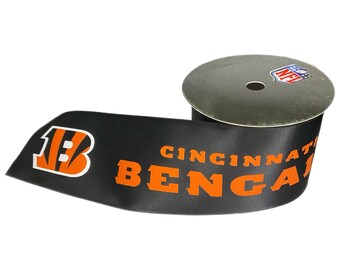 2 1/14" NFL Cincinnati Bengals-band, licensierat av USA Licensed Bows and Accessories