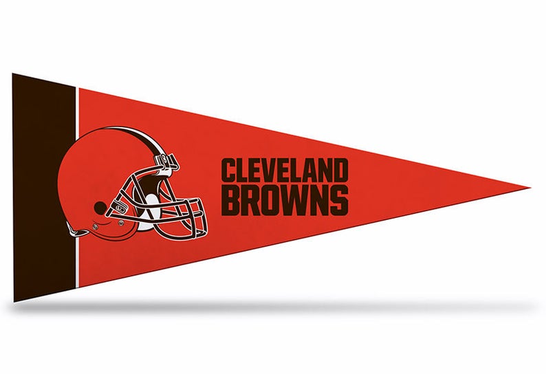 Cleveland Browns NFL Licensed Felt Mini Pennants, 4 X 9, Licensed by