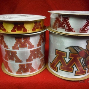 Offray 4-Pack University of Minnesota Golden Gophers Ribbon, gelicentieerd door Offray College Ribbon