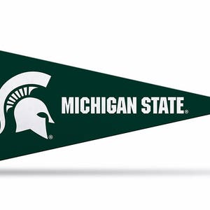 Michigan State Spartans Licensed Felt Mini Pennants, 4" x 9" - Licensed by Rico