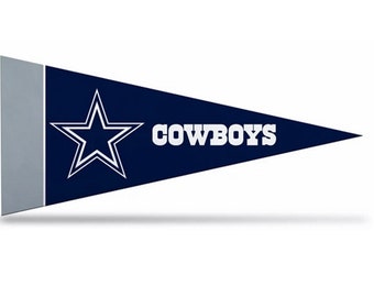 Dallas Cowboys NFL Filt Mini Vimplar, 10 x 23 cm, Licensierad av Rico