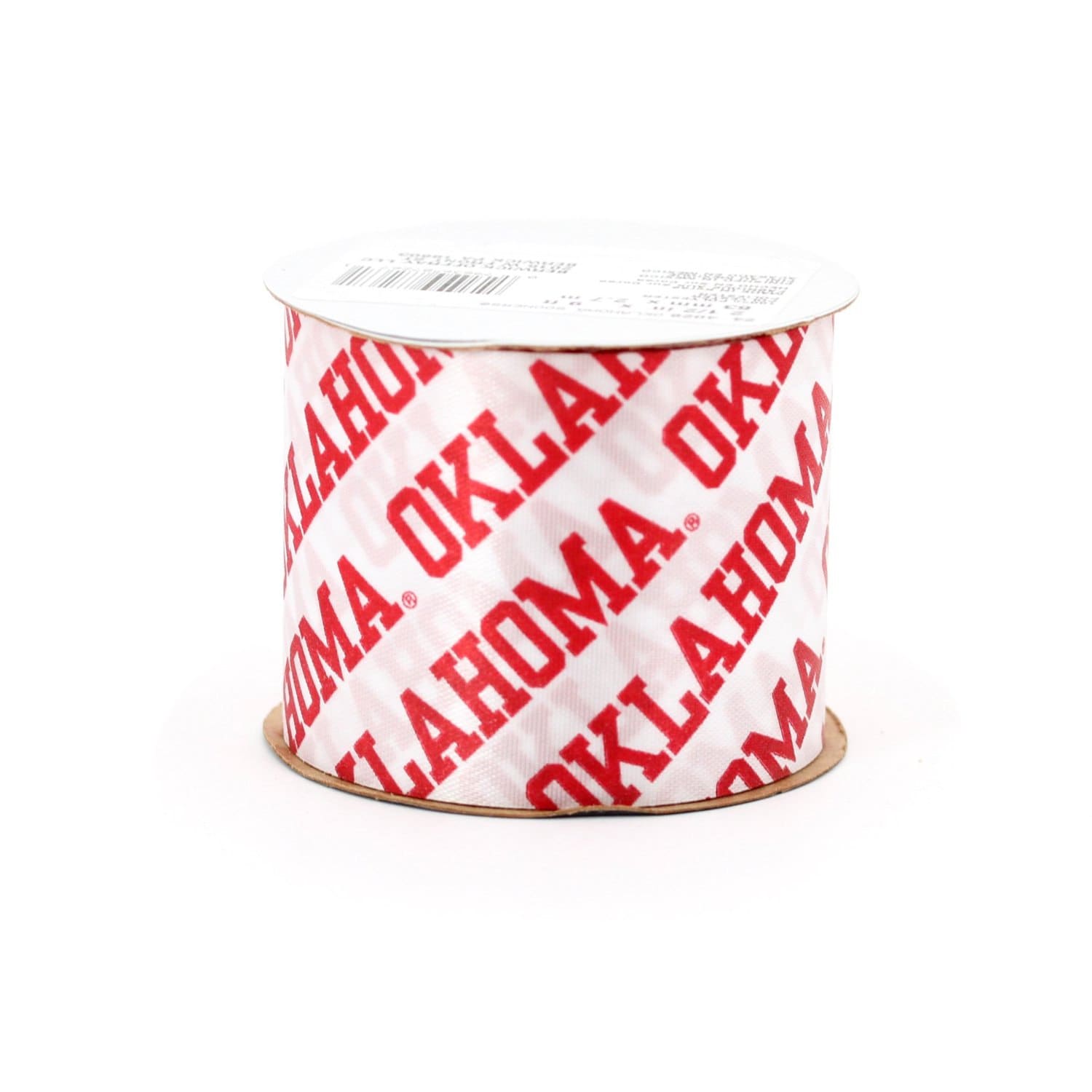 2.5" Oklahoma University Sooners Ribbon, Licensed by Offray  - 9 FEET (3 yards)