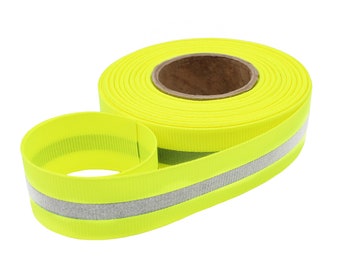 4 Reflective Iron-On Safety Tape Strip 3/8" x 18" High Visibility Sports Hiking 