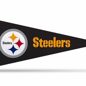 ピッツバーグ スティーラーズ NFL フェルト ミニ ペナント、4" x 9" - Rico ライセンス