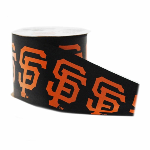 Offray MLB San Francisco Giants Fabric Ribbon, 2-1/2-Inch by 9-Feet,  - Licensed by Offray