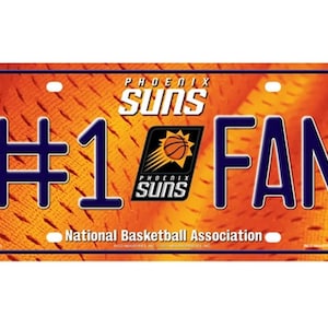 Phoenix Suns NBA #1 Fan Metal License Plate - Licensed By Rico