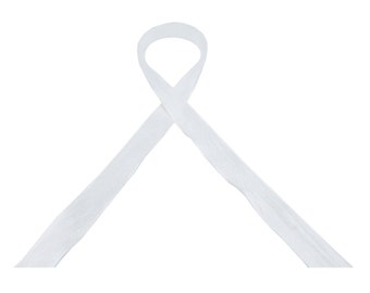 WHITE 001 Rayon Seam Binding 2.0 Ribbon -  1/2"