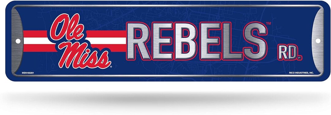 Ole Signs Ole Miss Rebels NCAA Metal Street Sign - Etsy