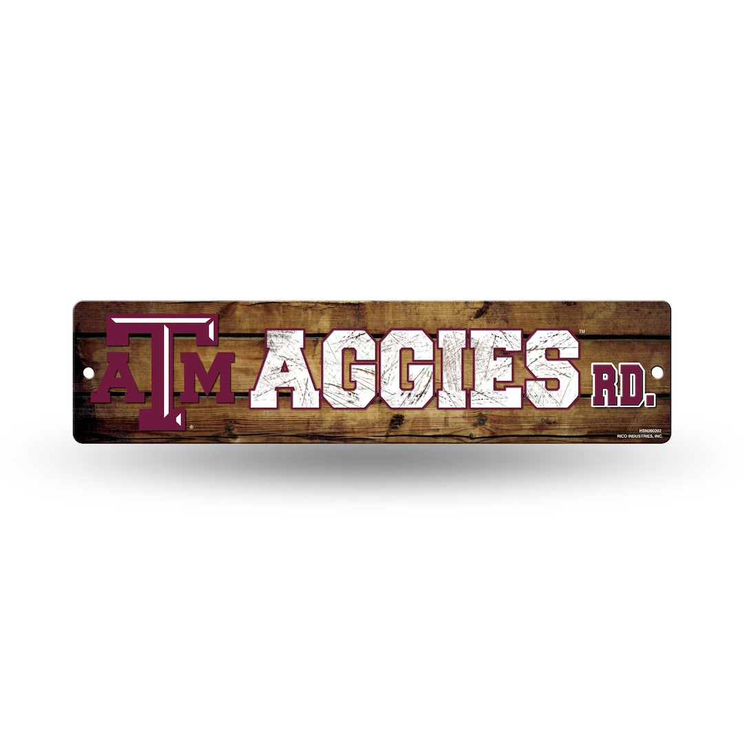 Texas A&M Aggies Plastic Street Sign - Licensed by Rico - Etsy