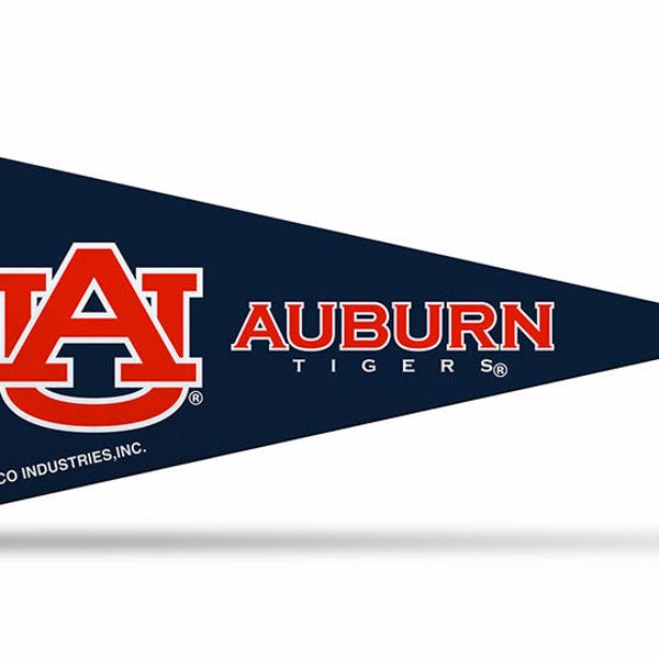 Auburn Tigers NCAA Felt Mini Pennants, 4" x 9" - Licensed by Rico