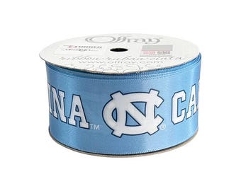 1.5" North Carolina Ribbon, Licensed Offray Ribbon