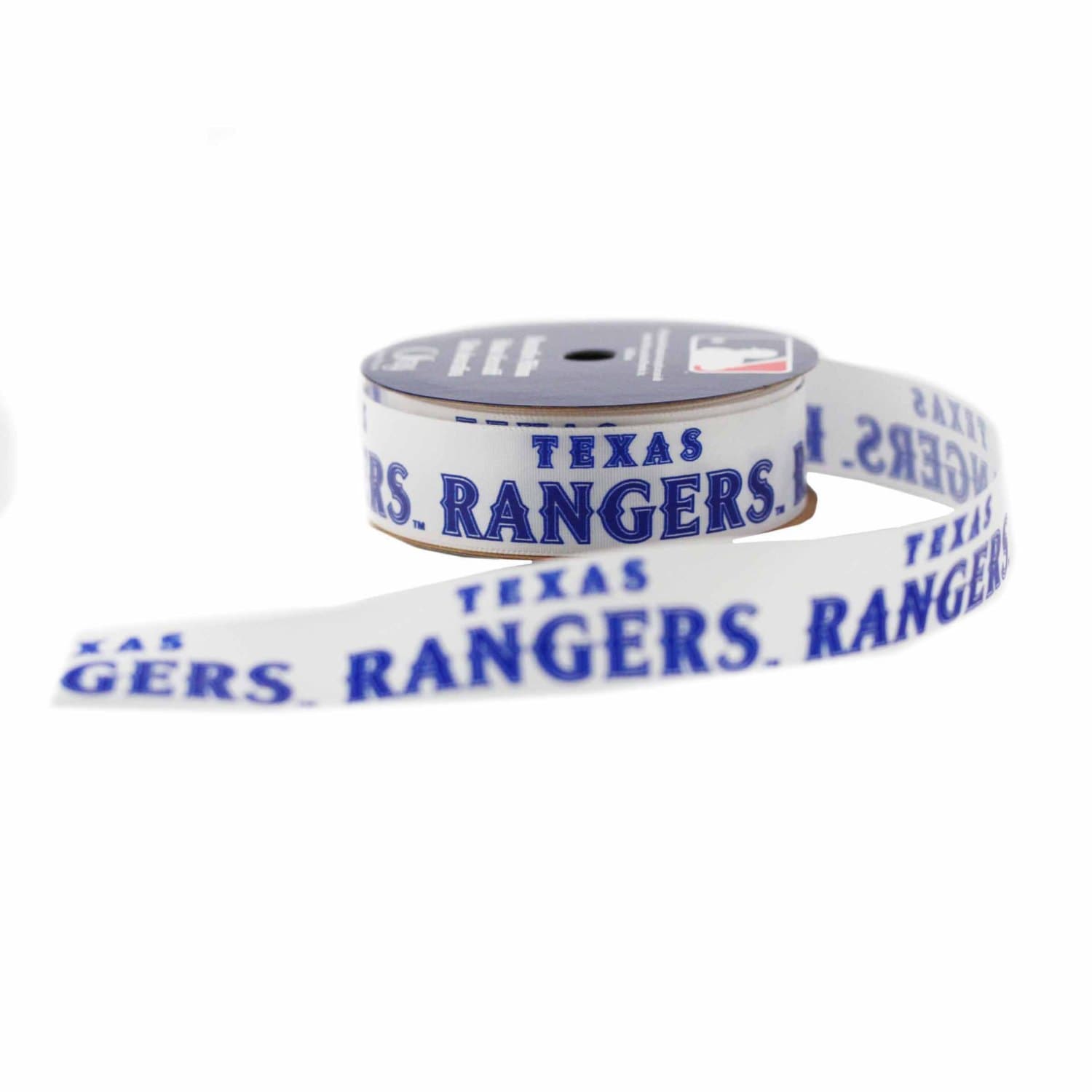 Offray MLB Texas Rangers Fabric Ribbon, 7/8-inch by 9-feet, Licensed by ...