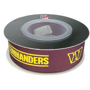 7/8" NFL Washington Commanders Ribbon, Licensierade USA-licensierade bågar och tillbehör