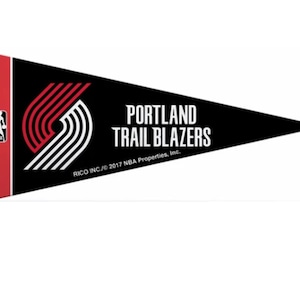 Portland Trailblazers Licensed NBA Mini Pennants, 4&quot; x 9&quot;