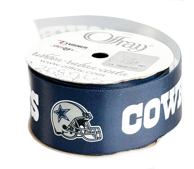 1 5/16 ""NFL Dallas Cowboys Ribbon, 9-Fuß-Spule, Lizensiertes NFL Offray Ribbon."