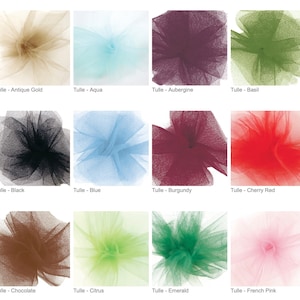 6 &quot;Tüll - 25 Meter - 39 Farben zur Auswahl! Ideal für Tutus, Hochzeitskleider und Schleier! Bastelbedarf - Offray
