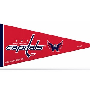 Washington Capitals Licensed NHL Felt Mini Pennants, 4" x 9", Licensed by Rico