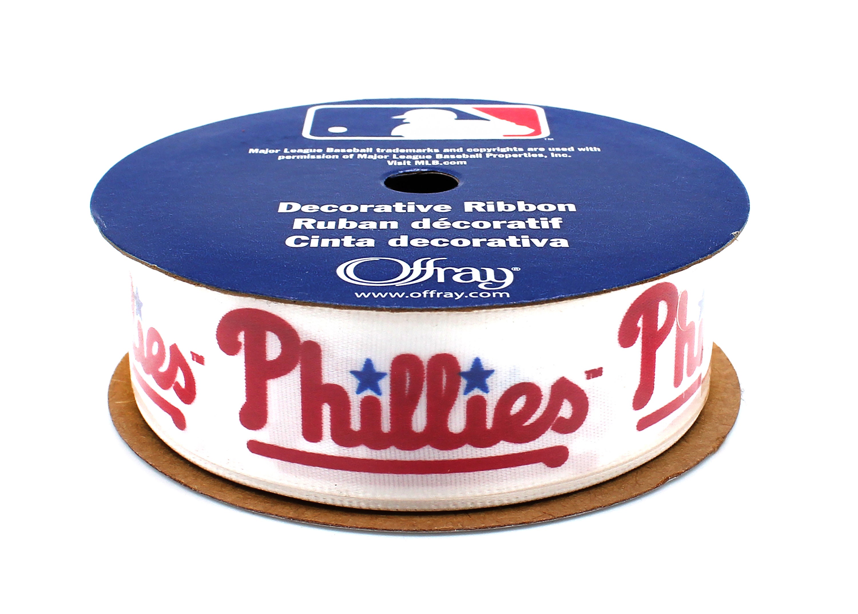 Offray MLB Philadelphia Phillies Fabric Ribbon 7/8Inch by Etsy
