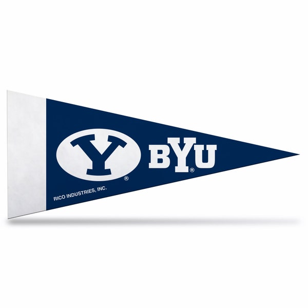 BYU Cougars NCAA Felt Mini Pennants, 4" x 9" - Licensed by Rico