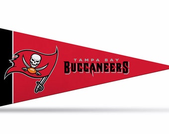 Tampa Bay Buccaneers NFL Felt Mini Pennants, 4" x 9", Licensed by Rico