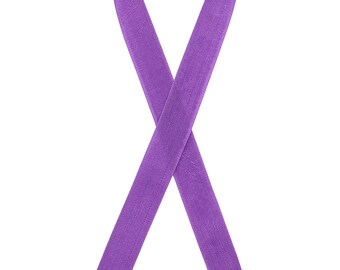 Purple 198 Seam Binding 2.0 Rayon Ribbon -  1/2"