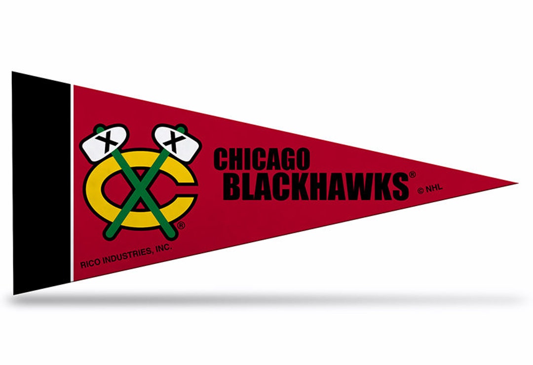 Chicago Blackhawks Licensed NHL Felt Mini Pennants 4 X Etsy