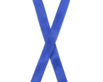Dark Royal Blue 190 Seam Binding 2.0 Rayon Ribbon - 1/2" x 100 yardas