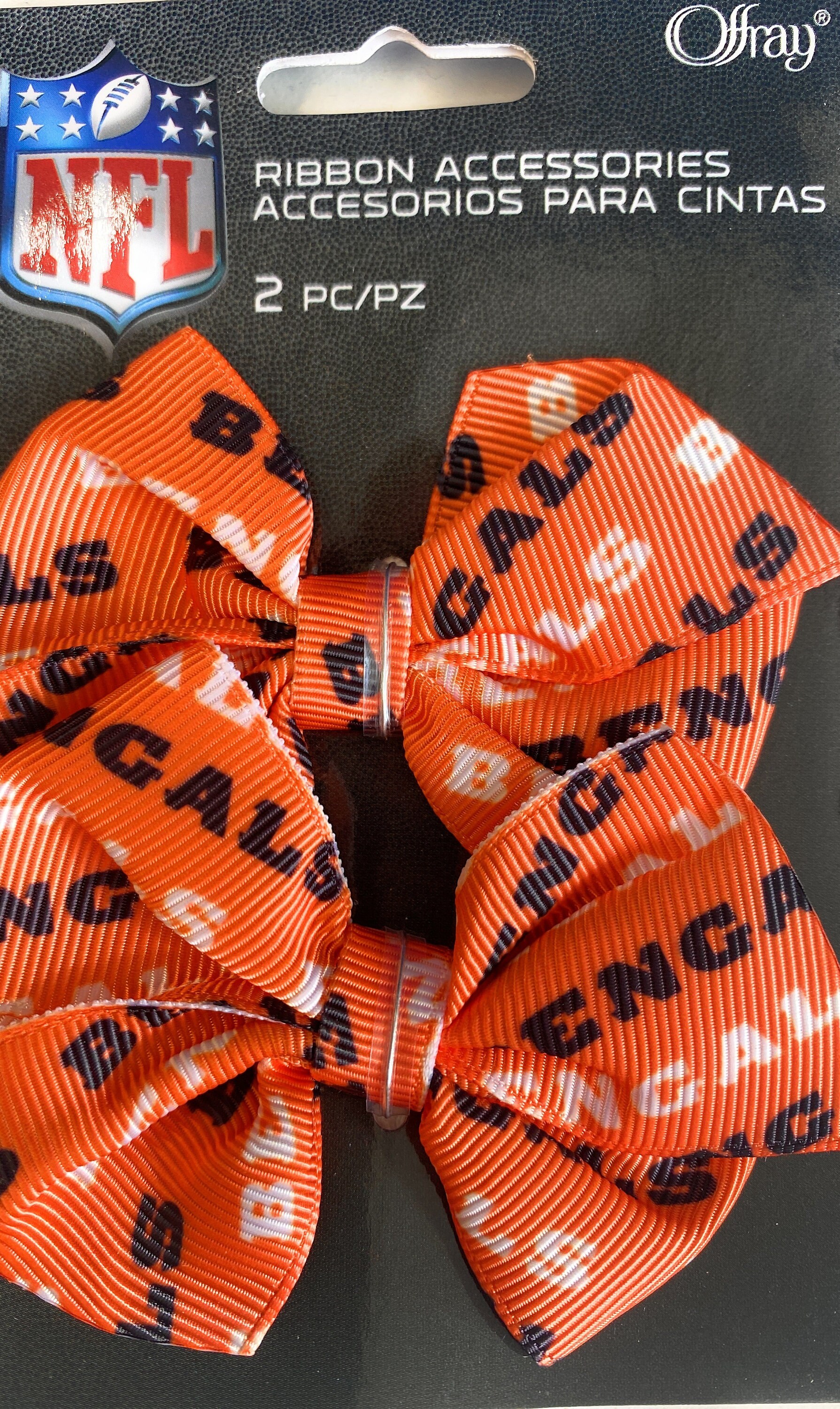 1 Yard of 2 inch Cincinatti Bengals grosgrain Ribbon 1 Yard of 2 inch Cincinatti Bengals grosgrain Ribbon