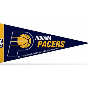 Indiana Pacers Licensed NBA Mini Pennants, 4&quot; x 9&quot;